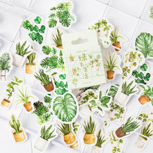 Load image into Gallery viewer, 45pcs/box Stationery Stickers Vaporwave DIY Planet Sticky Paper Kawaii Moon Plants Stickers For Decoration Diary Scrapbooking
