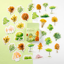 Load image into Gallery viewer, 45pcs/box Stationery Stickers Vaporwave DIY Planet Sticky Paper Kawaii Moon Plants Stickers For Decoration Diary Scrapbooking