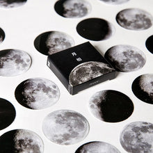 Load image into Gallery viewer, 45pcs/box Stationery Stickers Vaporwave DIY Planet Sticky Paper Kawaii Moon Plants Stickers For Decoration Diary Scrapbooking