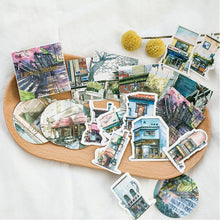 Load image into Gallery viewer, 45pcs/box Stationery Stickers Vaporwave DIY Planet Sticky Paper Kawaii Moon Plants Stickers For Decoration Diary Scrapbooking