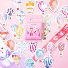 Load image into Gallery viewer, 45pcs/box Stationery Stickers Vaporwave DIY Planet Sticky Paper Kawaii Moon Plants Stickers For Decoration Diary Scrapbooking