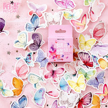 Load image into Gallery viewer, 45pcs/box Stationery Stickers Vaporwave DIY Planet Sticky Paper Kawaii Moon Plants Stickers For Decoration Diary Scrapbooking
