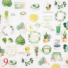 Load image into Gallery viewer, 45pcs/box Stationery Stickers Vaporwave DIY Planet Sticky Paper Kawaii Moon Plants Stickers For Decoration Diary Scrapbooking
